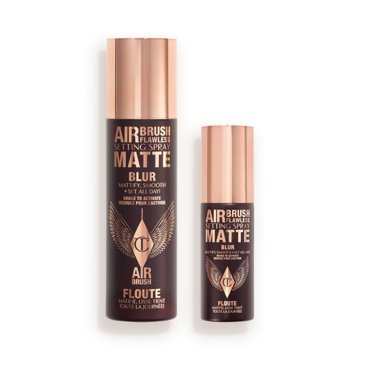 AIRBRUSH FLAWLESS SETTING SPRAY MATTE & MINI DUO PACKSHOT