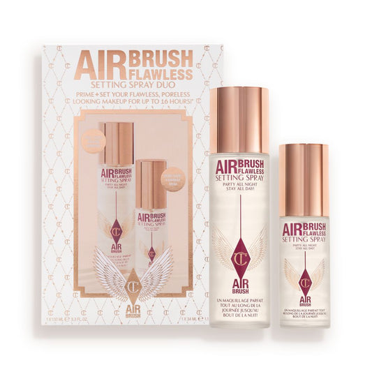 Airbrush Flawless Setting Spray Duo box with products packshot