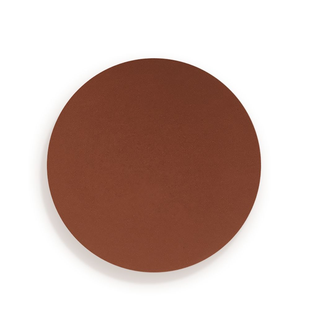 Swatch of a finely-milled bronzer in a dark brown shade, which is perfect for deep tones.