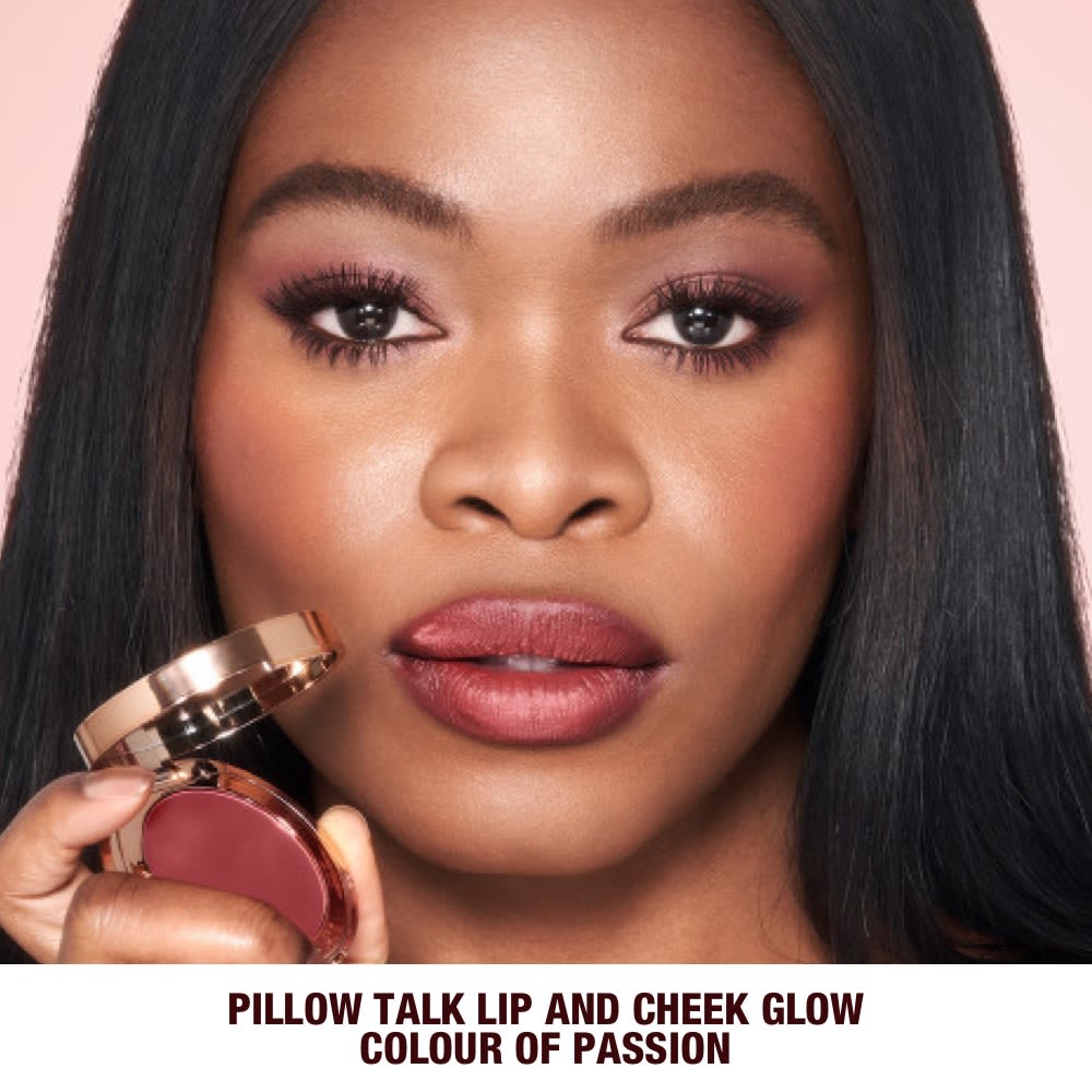 Pillow Talk LIP & CHEEK GLOW model close up