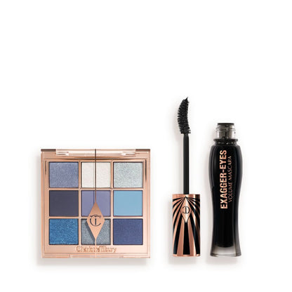 Charlotte's Beautifying Exagger-Eyes Duo: 9-Pan Eyeshadow Palette + Mascara Kit