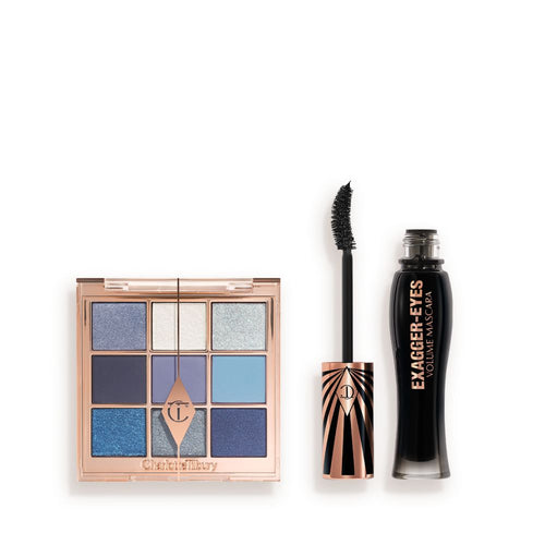 Charlotte's Beautifying Exagger-Eyes Duo: 9-Pan Eyeshadow Palette + Mascara Kit