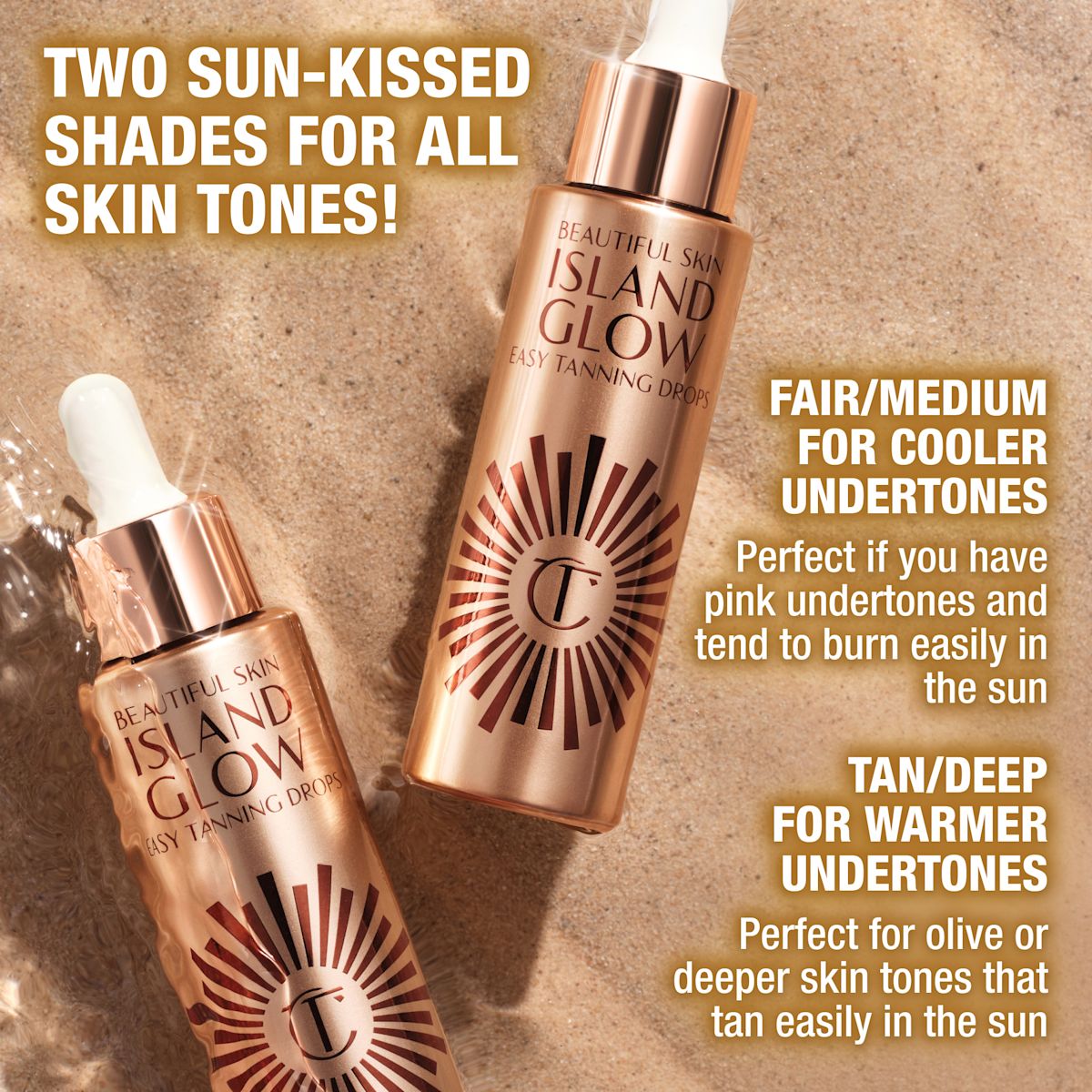 Beautiful Skin Island Glow Tanning Drops - undertones
