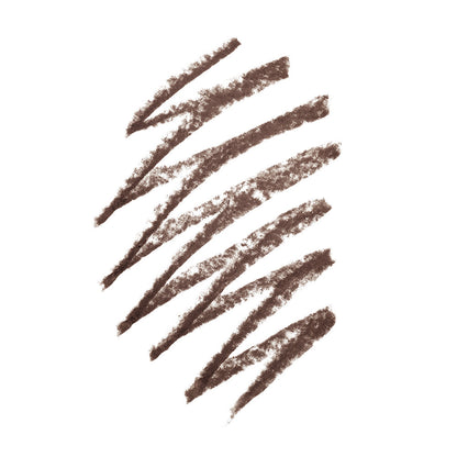 Swatch of an eyebrow pencil in a medium brown shade.