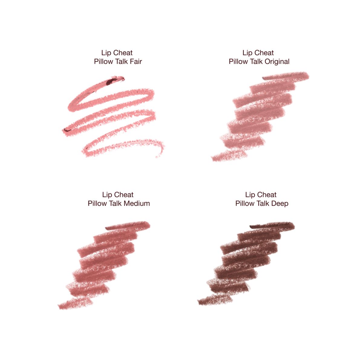 Pillow Talk Lip Cheat swatches