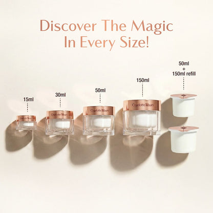 Magic Cream - sizes infographic