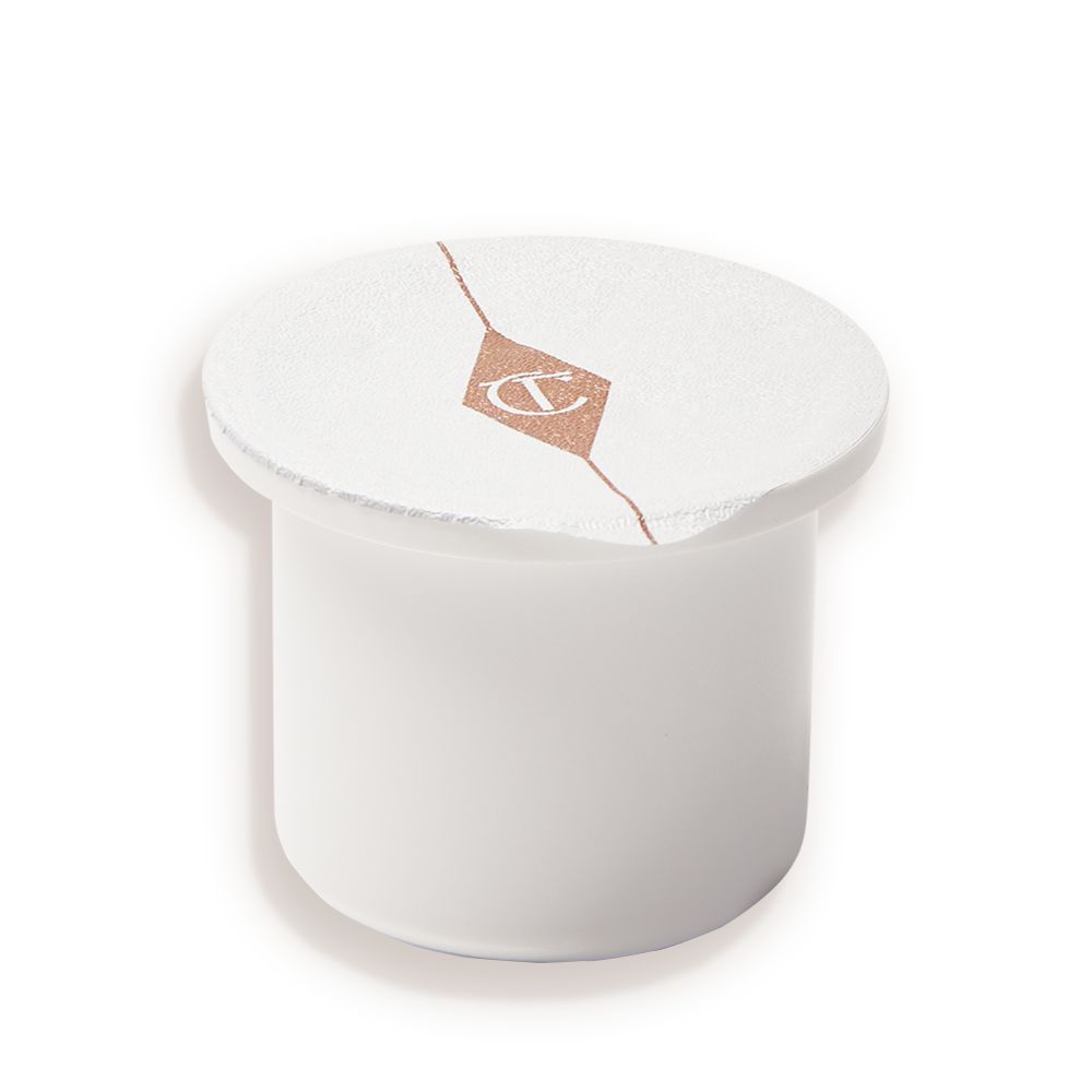 White tub with white foil lid.