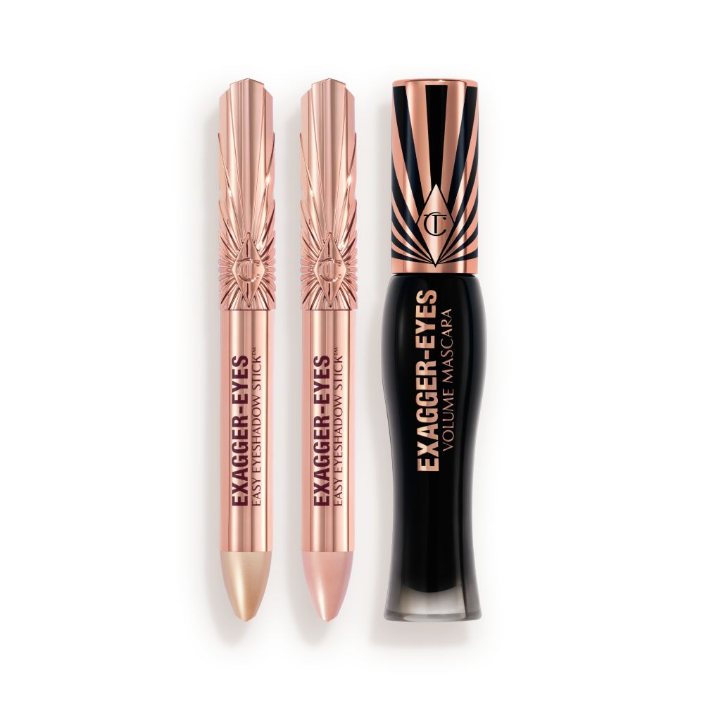 EXAGGER-EYES EASY EYESHADOW + MASCARA TRIO packshot