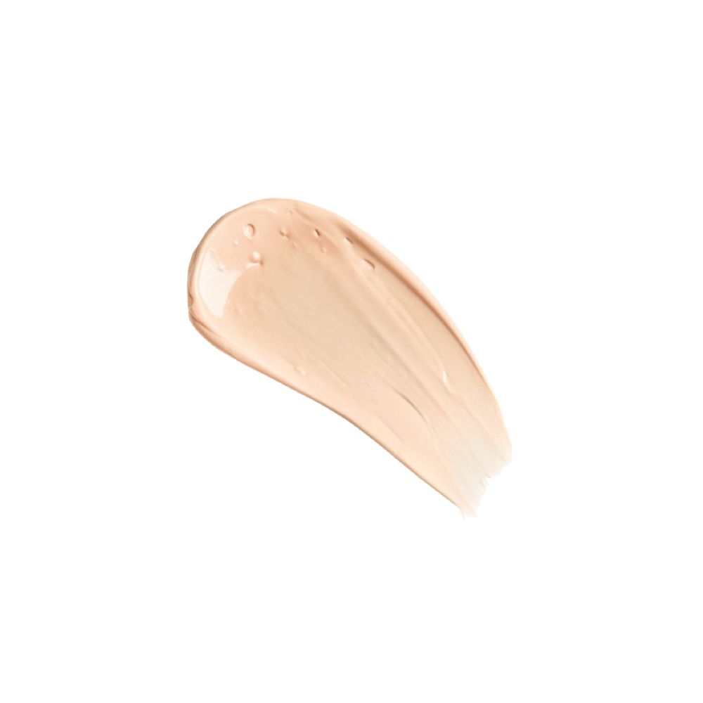 Swatch of a glowy, pearly-pink-coloured SPF-infused primer.
