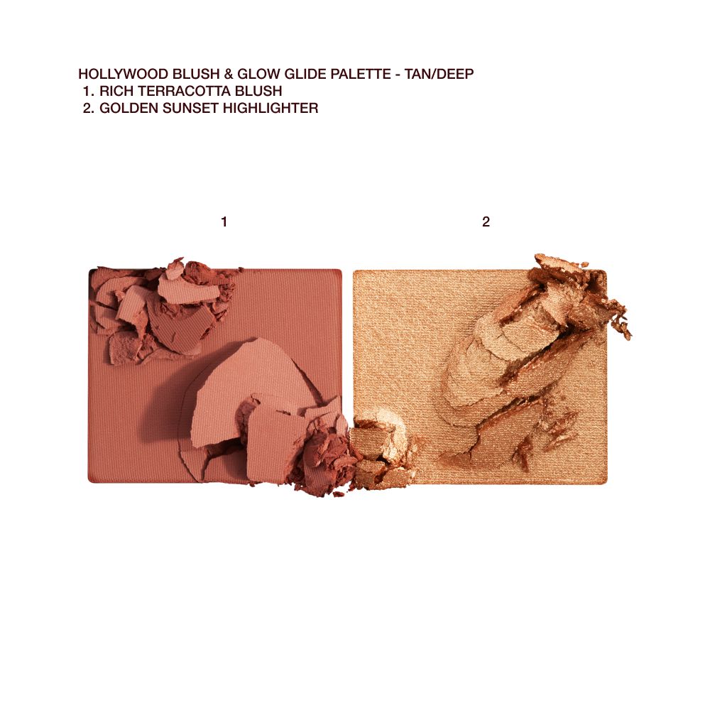 Hollywood Blush & Glow Glide Palette - Tan-Deep swatches