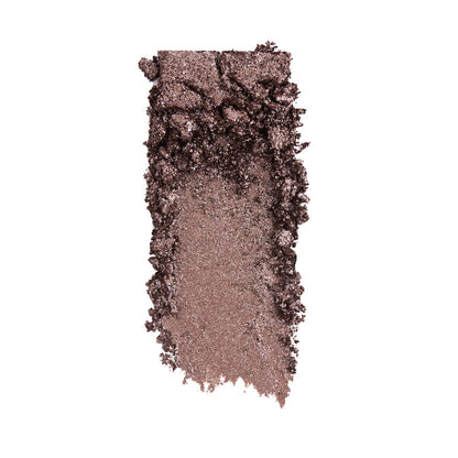 Swatch of an iridescent smokey grey eyeshadow with very fine shimmer.