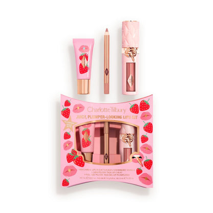 Juicy Plumper Looking Lip Kit Box + Products Packshot