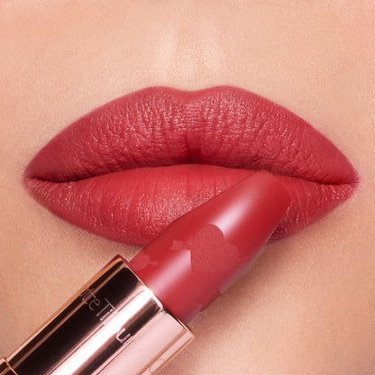 Pillow Talk Love Effect Lipstick in Love Talk: Strawberry Red Matte Lipstick