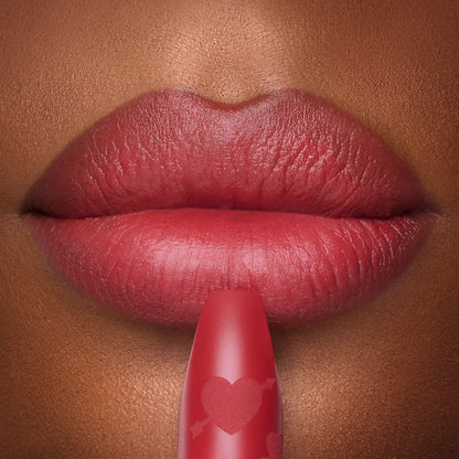Pillow Talk Love Effect Lipstick in Love Talk: Strawberry Red Matte Lipstick