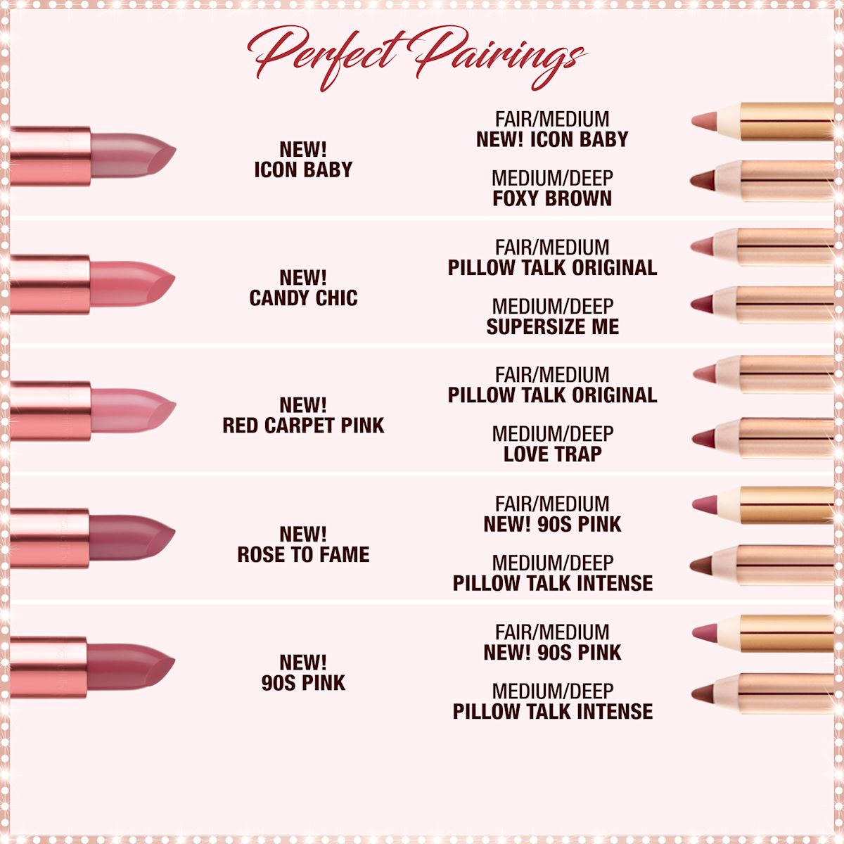 Pink Hollywood Icon Lipsticks and Lip Cheats