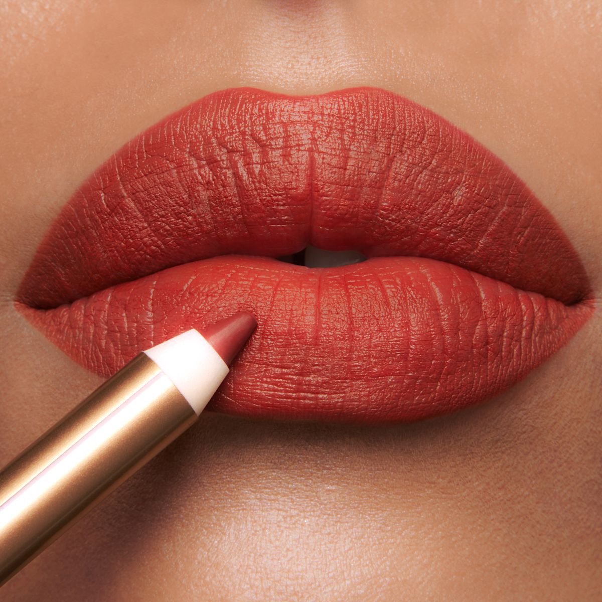 Mark of a Kiss on medium skin tone model
