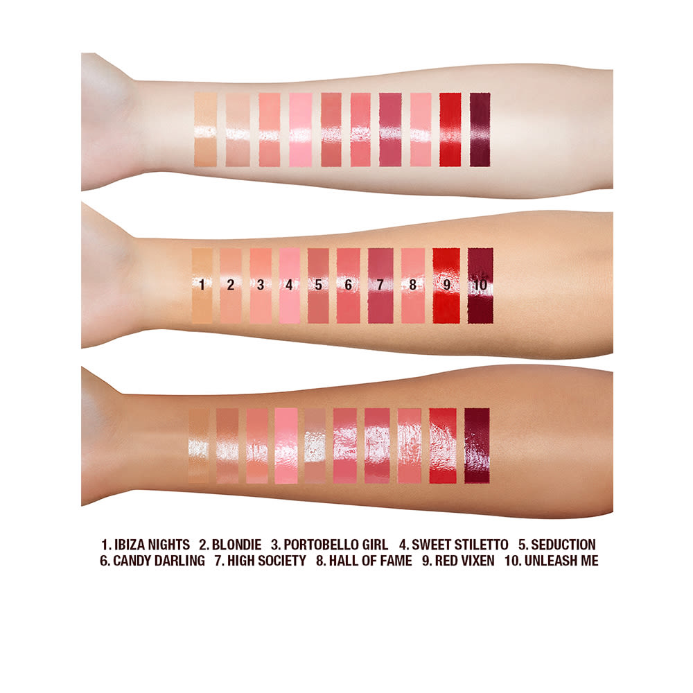 LIP LUSTRE ARM SWATCHES