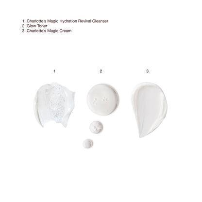 Cleanser + Toner + Magic Cream Texture swatch