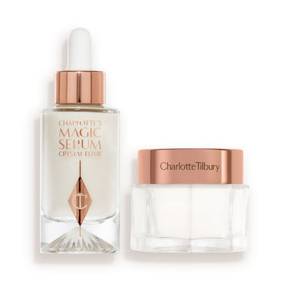 Charlotte's Magic Crystal Glaze Skin Set: Serum (30ml) & Moisturiser (30ml) packshot
