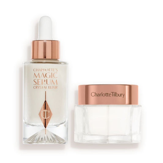 Charlotte's Magic Crystal Glaze Skin Set: Serum (30ml) & Moisturiser (30ml) packshot