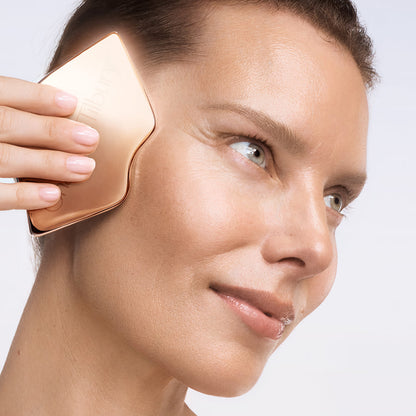 Rose Gold Gua Sha Model