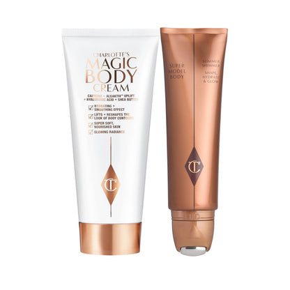 Supermodel Body Highlighter and Magic Body Cream