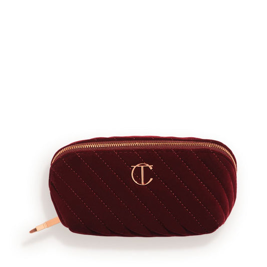 Makeup Bag of Dreams Makeup Organiser: Medium Compartmentalised Velvet Makeup Bag