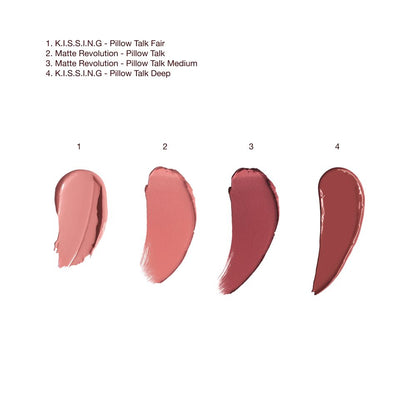 Lipstick Pillow Talk Collection Texture Swatch