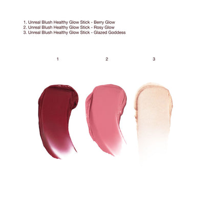 Mini Unreal Blush and Glow Trio Packshot - Texture Swatch