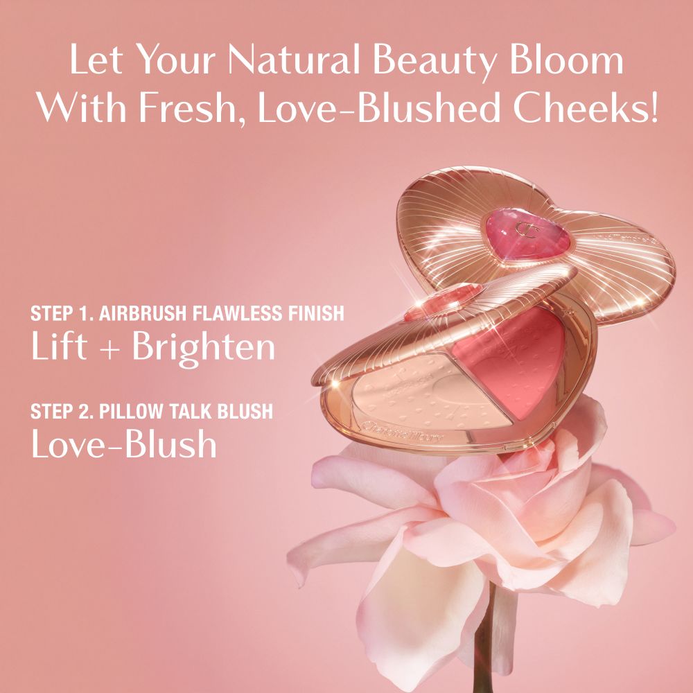 Pillow Talk Beauty Soulmates Love Blush Palette - Infographic Steps