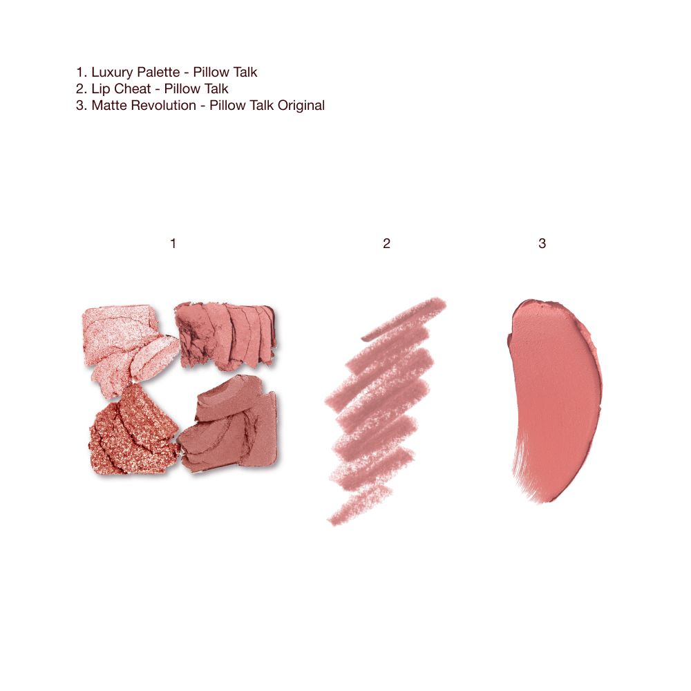 The Gift of Pillow Talk Eyes + Lips - TEXTURE SWATCH