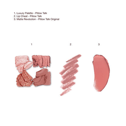 The Gift of Pillow Talk Eyes + Lips - TEXTURE SWATCH