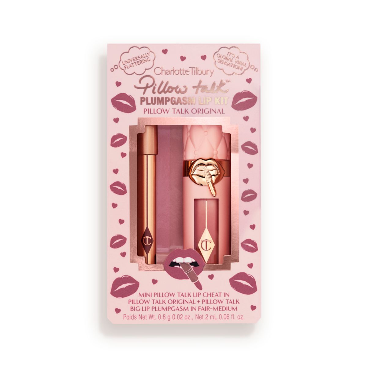 Pillow Talk Plumpgasm Lip Kit - Fair Closed Packshot