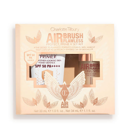 AIRBRUSH FLAWLESS PROTECT, PRIME + SET KIT PACKSHOT