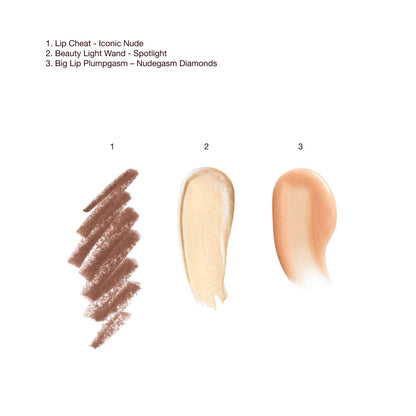 SUPERNUDES SPOTLIGHT LIP AND CHEEK KIT-SWATCH