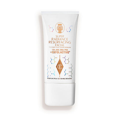 An exfoliating, wash-off, chemical mask in a white-coloured tube.