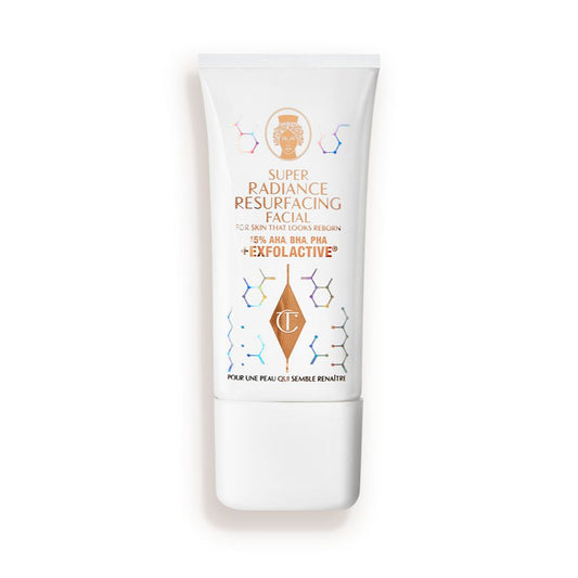 An exfoliating, wash-off, chemical mask in a white-coloured tube.