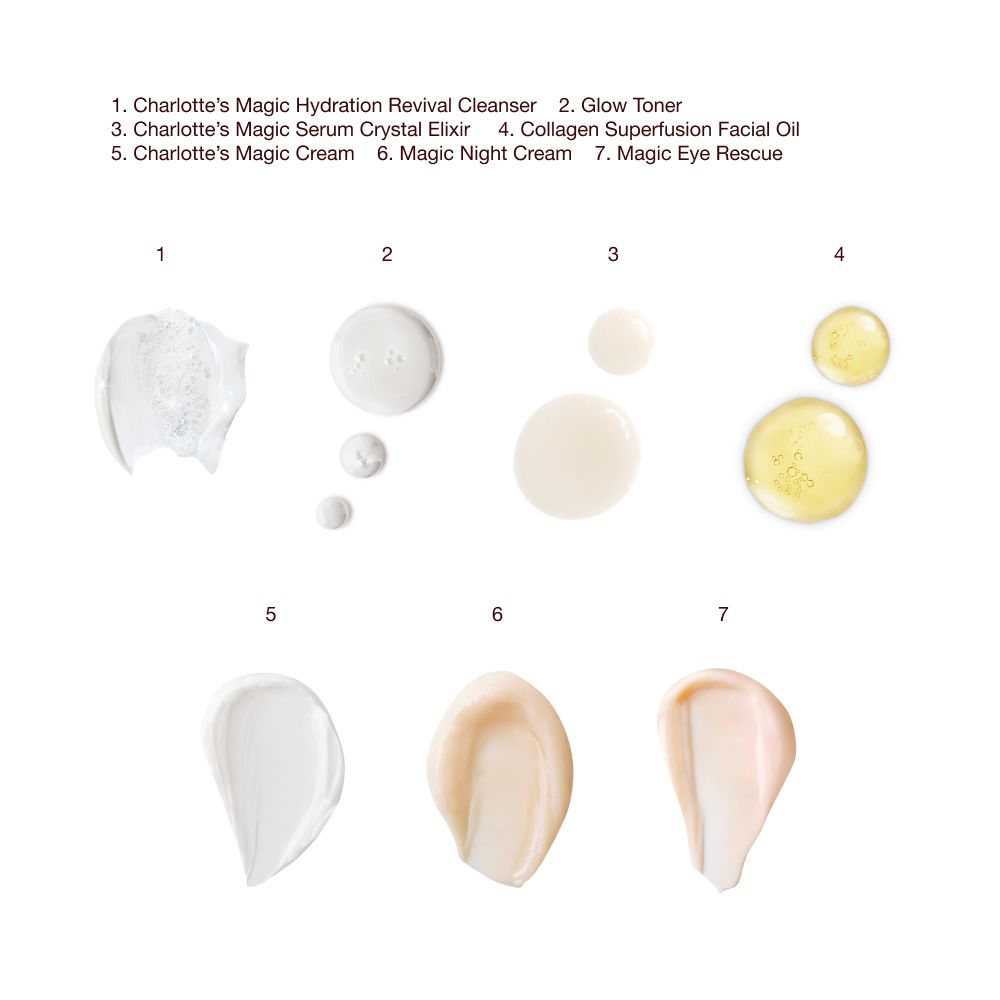the ultimate skin routine texture swatches