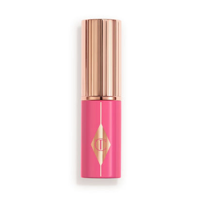 Pink turning handle with rose-gold lid and detailing.