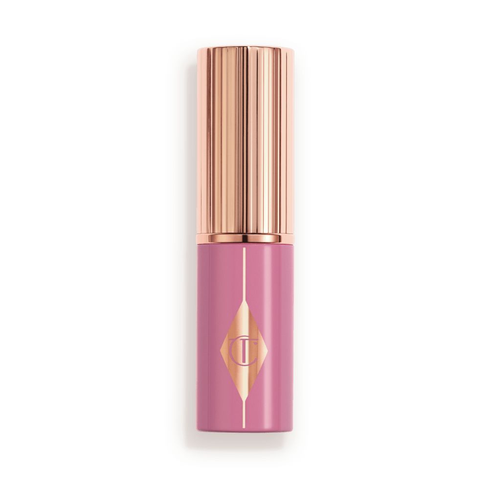 Lilac turning handle with rose-gold lid and detailing.