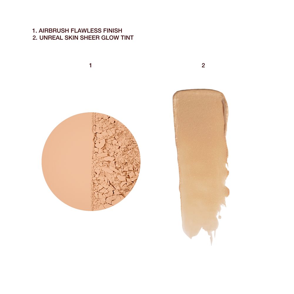 UNREAL SKIN SHEER GLOW TINT + AIRBRUSH FLAWLESS FINISH duo