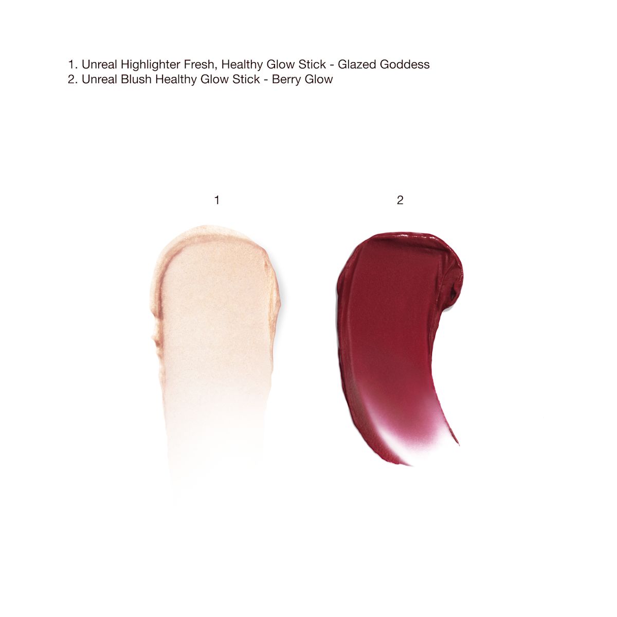 Unreal Highlighter + Blush Bundle Swatch
