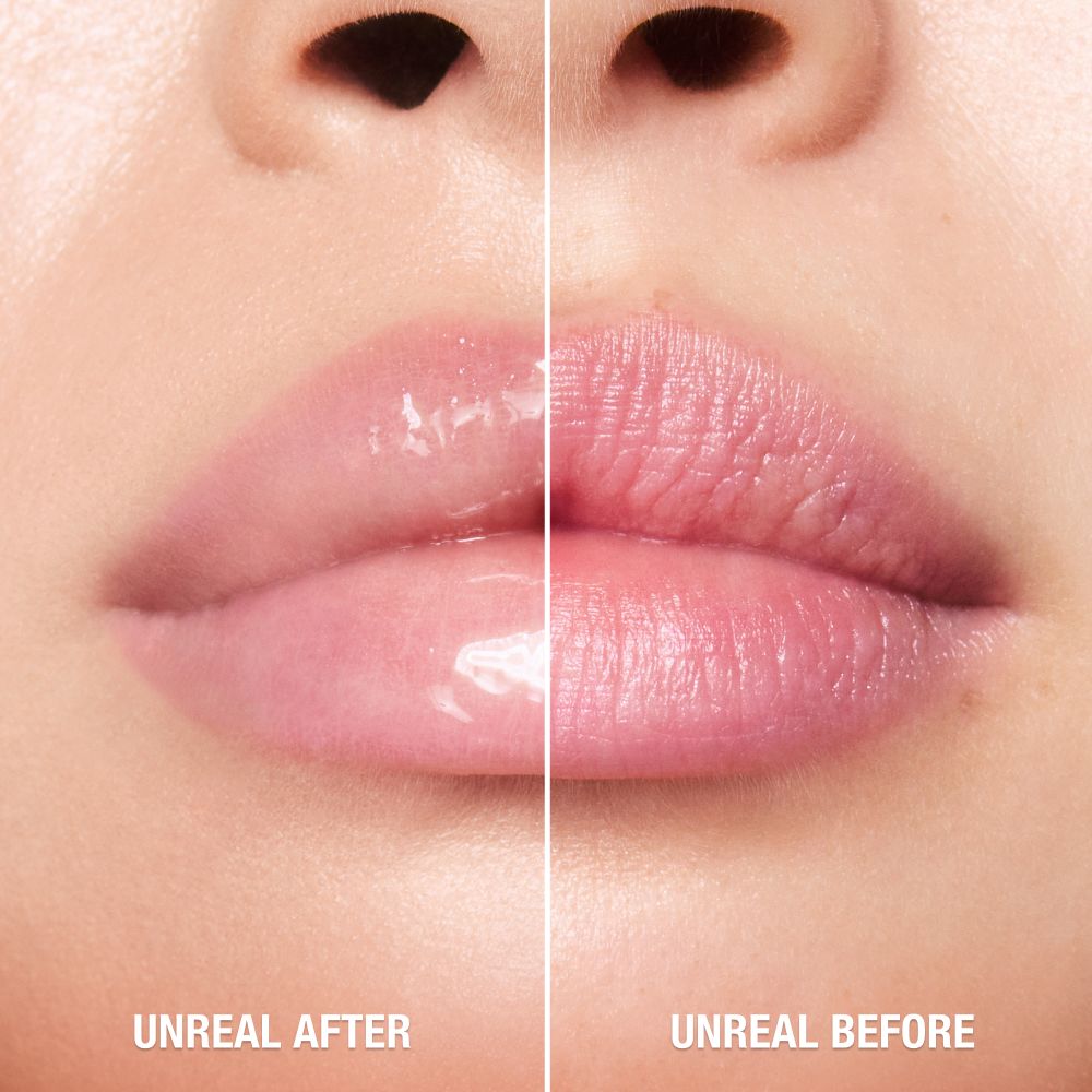 UNREAL LIP OILS COCONUT WATER BEFORE AND AFTER