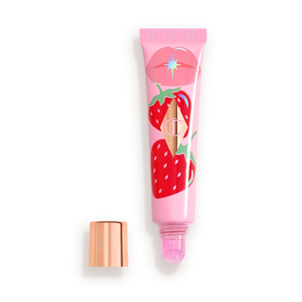 UNREAL LIP OIL STRAWBERRY VANILLA OPEN