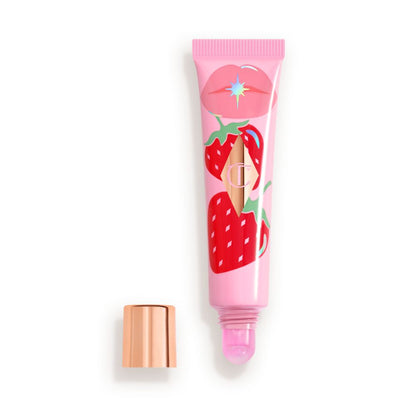 UNREAL LIP OIL STRAWBERRY VANILLA OPEN