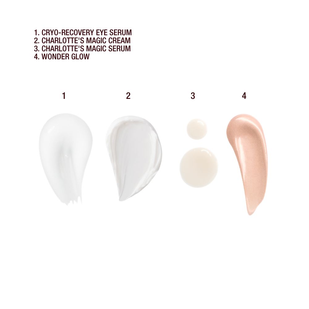 WEDDING DAY SKINCARE SET SWATCHES