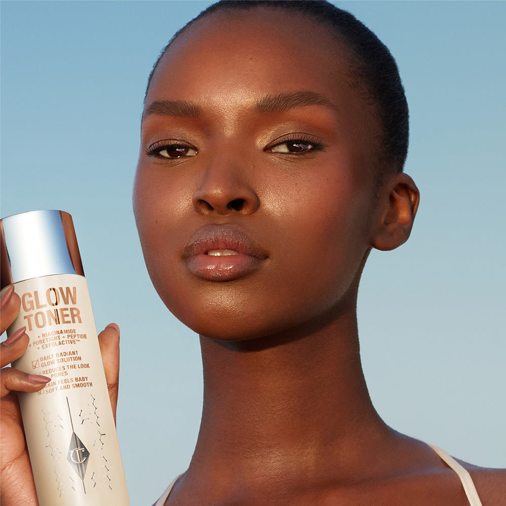 Model holding glow toner