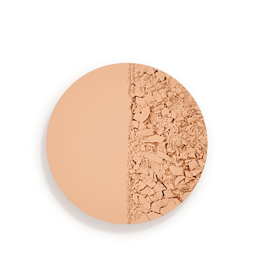 Swatch of a sandy-brown-coloured setting powder compact.