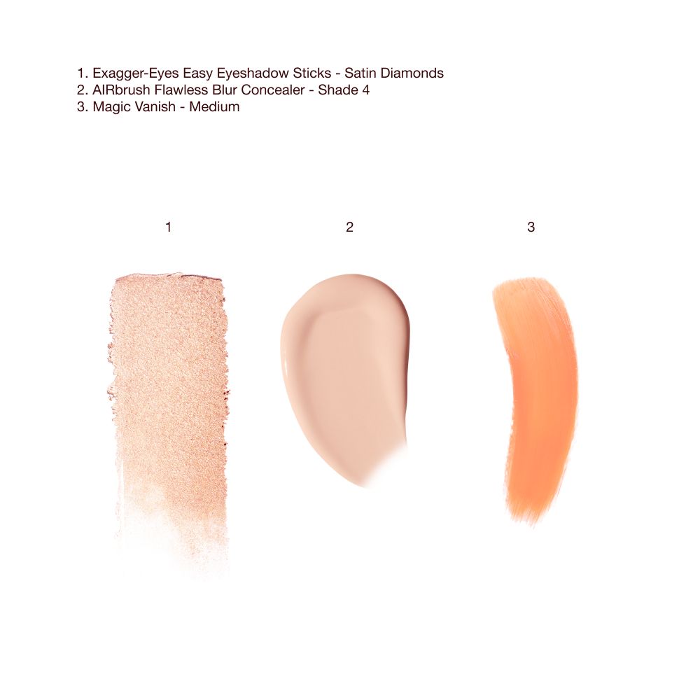 EXAGGER-EYES CORRECT + CONCEAL KIT SWATCHES