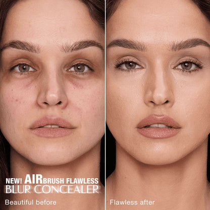 NEW! AIRBRUSH CONCEALER BEFORE + AFTER